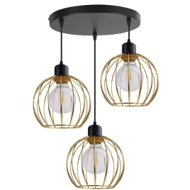 lampa-wiszaca-sufitowa-zyrandol-klosz-zloty-loft