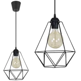 sufitowa-lampa-wiszaca-diament-loft-edison-z-drutu