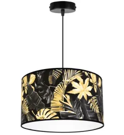 lampa-wiszaca-sufitowa-abazur-zlote-kwiaty-led