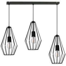 lampa-wiszaca-sufitowa-diament-loft-czarna-z-drutu