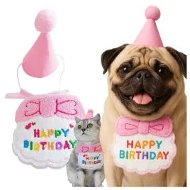 zestaw-urodzinowy-dla-psa-czapka-sliniak-na-impreze-urodziny-pupila-rozowy