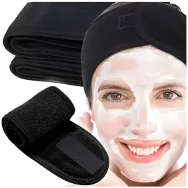 opaska-kosmetyczna-ochronna-do-wlosow-na-rzep-regulowana-na-wlosy-czarna