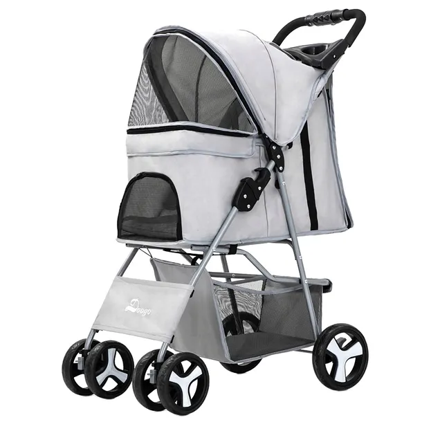 WÓZEK SPACEROWY Składany Wózek dla Psa Kota Transporter Spacerówka 15 Kg XL