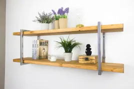 polka-wiszaca-scienna-glamour-chrom-podwojna-drewniana-metalowa-60cm