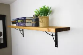 polka-loft-scienna-wiszaca-rustykalna-drewniana-gruba-do-salonu-80cm
