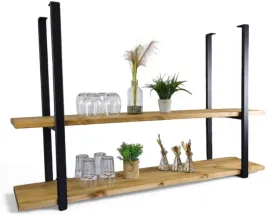 polka-sufitowa-kuchenna-loft-industrial-nad-wyspe-na-szklanki-90cm-x-30cm