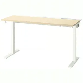 ikea-mittzon-biurko-okleina-brzozowa-bialy-140x60-cm
