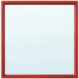 ikea-turbokastanj-lustro-czerwony-75x75-cm