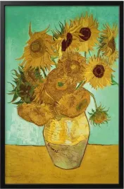 ikea-bjorksta-obraz-plakat-z-rama-czarna-sloneczniki-van-gogh-78x118-cm