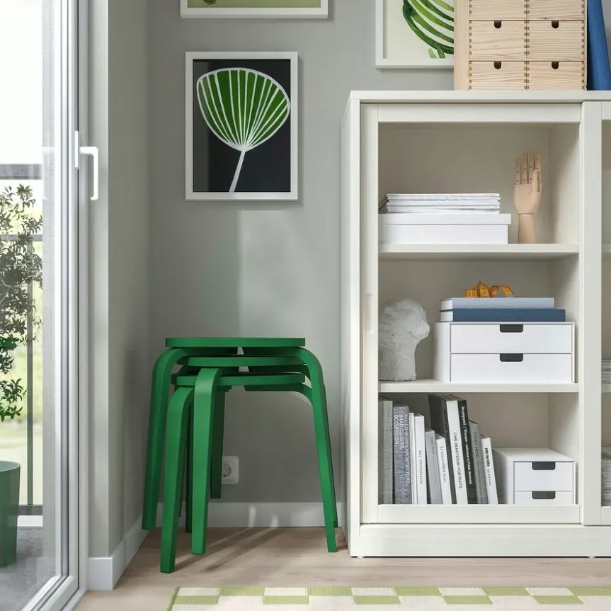ikea-kyrre-stolek-zielony-stan-nowy