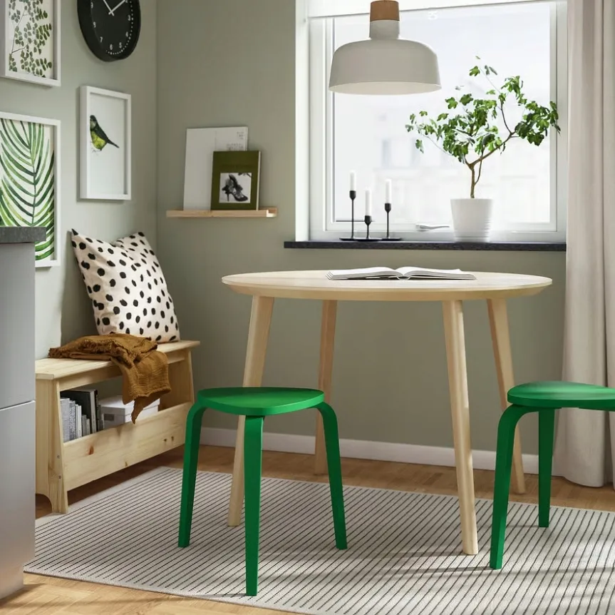 ikea-kyrre-stolek-zielony