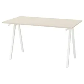 ikea-trotten-biurko-bezowy-bialy-140x80-cm