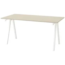ikea-trotten-biurko-bezowy-bialy-160x80-cm