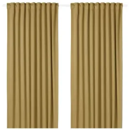 ikea-majgull-zaslony-zacieniajace1-para-na-tasmie-bezowozolty-145x300-cm