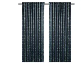 ikea-skogssvingel-zaslony-zaciemniajace-para-niebieski-zielony-145x300cm