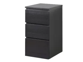 ikea-malm-komoda-z-3-szufladami-czarnybraz40x78