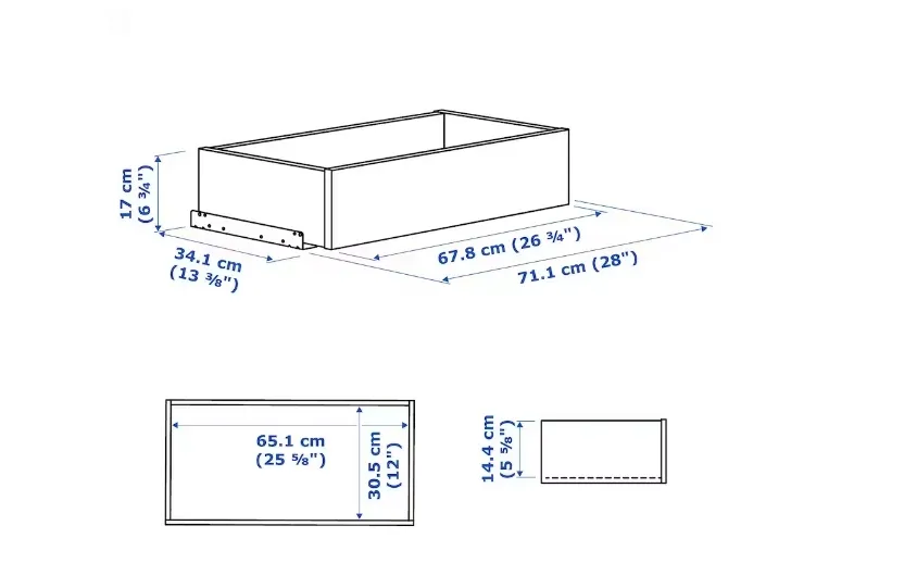 ikea-komplement-szuflada-ciemnoszary-75x35-cm