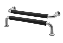 ikea-bjarred-uchwyt-stal-nierdz-czarny-skora-175mm