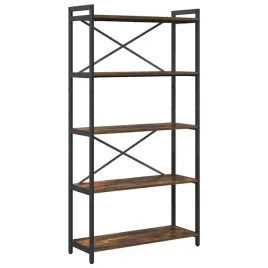 polka-na-ksiazki-dab-wedzony-80-x-30-x-155-cm