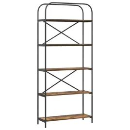 polka-na-ksiazki-dab-wedzony-80-x-30-x-183-cm