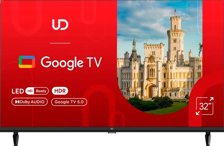 Telewizor UD 32GHC5210S LED 32” HD Smart TV HDR Google TV WiFi Dolby Audio