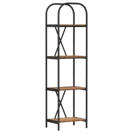 polka-na-ksiazki-stare-drewno-40-x-30-x-146-cm