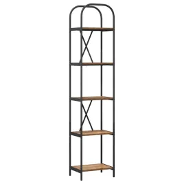 polka-na-ksiazki-stare-drewno-40-x-30-x-183-cm