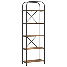 polka-na-ksiazki-stare-drewno-60-x-30-x-183-cm