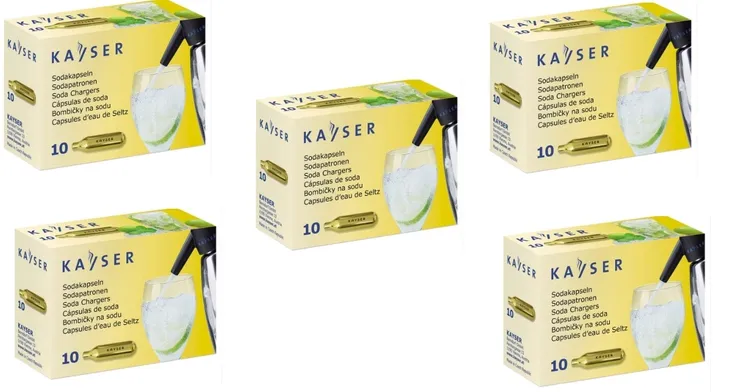 NABOJE DO WODY SODOWEJ CO2 KAYSER 50SZT.