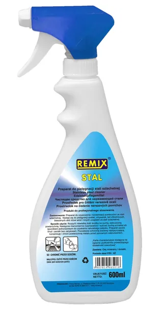 PŁYN DO CZYSZCZENIA STALI REMIX STAL 600 ml