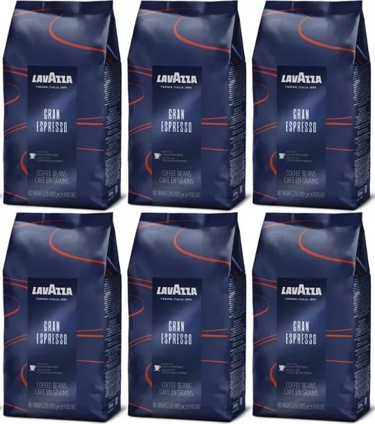 6x KAWA ZIARNISTA LAVAZZA GRAN ESPRESSO 1 KG.