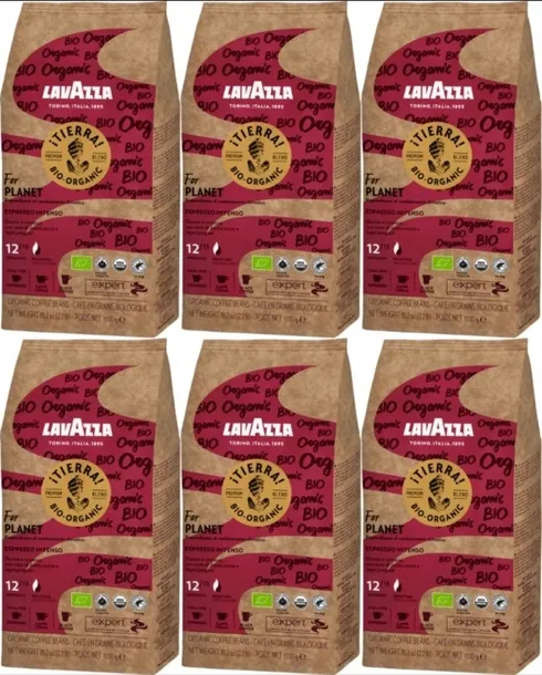 6x KAWA LAVAZZA EXPERT TIERRA BIO ORGANIC INTENSO 1KG