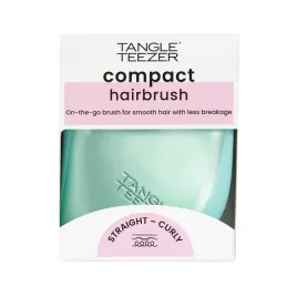 tangle-teezer-compact-styler-teal-matte-chrome-zielona