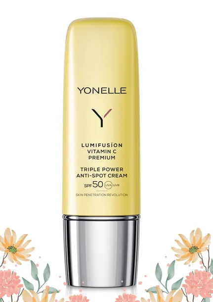 Krem przeciw przebarwieniom YONELLE lumifusion na dzień 50ml + gratis
