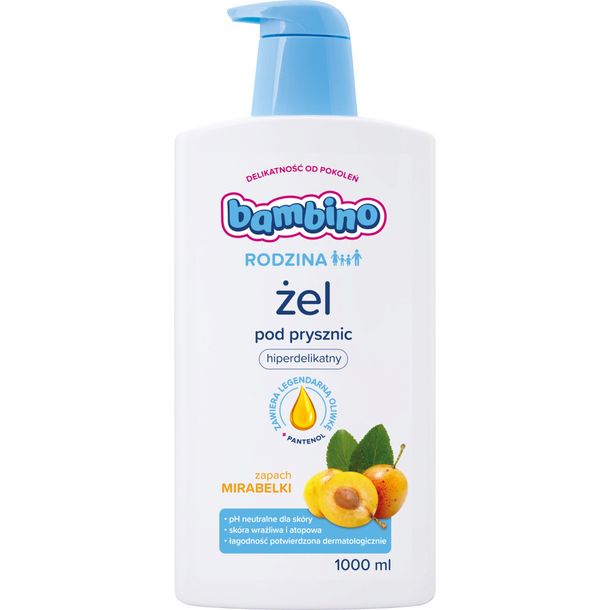 Bambino Rodzina żel pod prysznic hiperdelikatny Mirabelka 1000ml