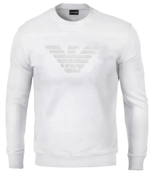 EMPORIO ARMANI BLUZA EAGLE MĘSKA BIAŁA ORGANIC COTTON NA PREZENT / XL
