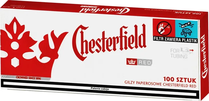 Gilzy papierosowe CHESTERFIELD RED 100szt
