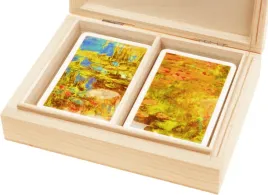 karty-do-gry-piatnik-monet-lilie-w-drewnianym-pudelku