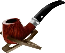 fajka-brog-85-shmidt-wrzosec-w-kolorze-teak-z-stojakiem