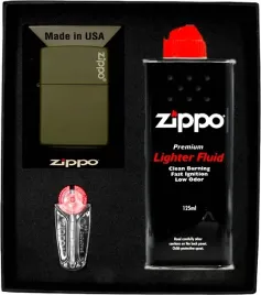 zestaw-zippo-zapalniczka-green-matte-logo-prezentowy-no1