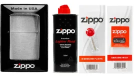 zestaw-zippo-zapalniczka-brushed-chrome-benzyna-kamienie-knot-akcesoria