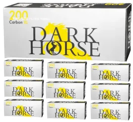 gilzy-papierosowe-dark-horse-carbon-extra-long-white-200szt-x10