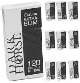 filtry-do-papierosow-dark-horse-5-7mm-carbon-pree-cut-120szt-x-10