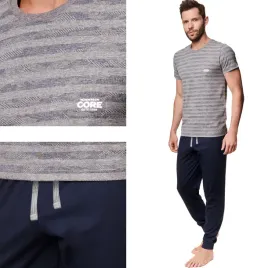 henderson-pizama-meska-krotki-rekaw-dlugie-spodnie-core-szary-xxl