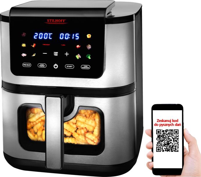 Frytkownica beztłuszczowa air fryer STILHOFF 8,5L duża frytownica
