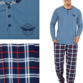 lap-pizama-meska-100percent-bawelny-dlugi-rekaw-dlugie-spodnie-niebieski-xxl