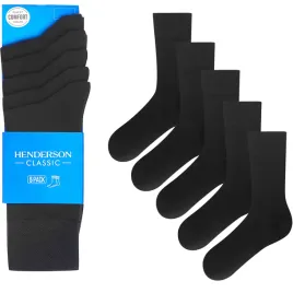 henderson-skarpety-meskie-5pak-wielopak-czarny-39-42