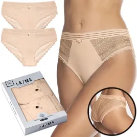 lama-figi-damskie-bikini-2pak-l-4004bi-06-bezowy-s