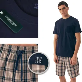 henderson-pizama-meska-krotki-rekaw-spod-tkanina-premium-wl25-granatowy-xxl
