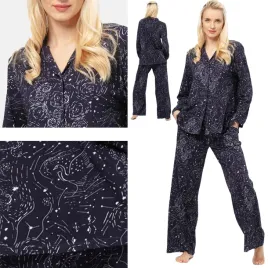 key-pizama-damska-dluga-rozpinana-rozgwiezdzone-niebo-jz24-granatowy-3xl